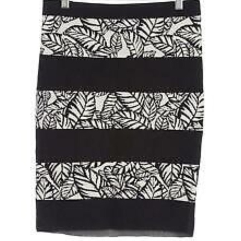 Opening Ceremony Knit Pencil Skirt Sz Small B&W